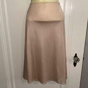 Vintage Vassarette light tan half slip/ as is
